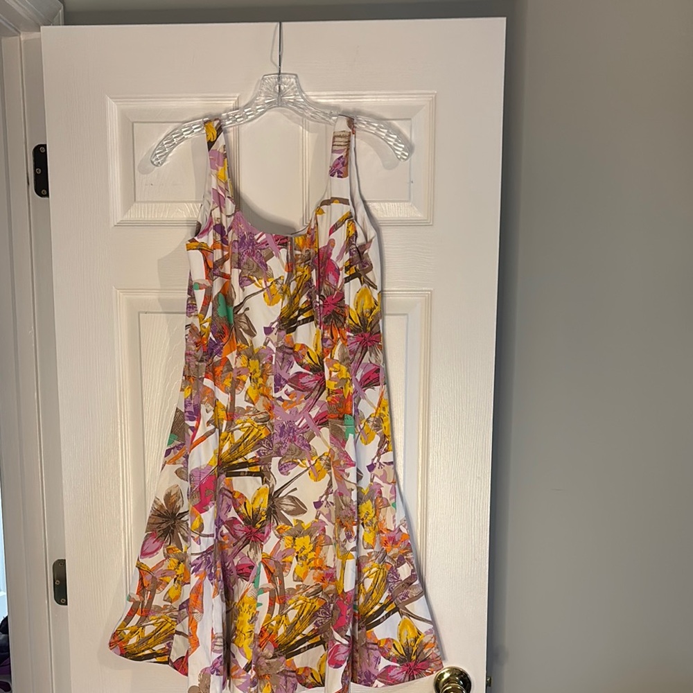 Floral Women’s Dress in Pink and Yellow